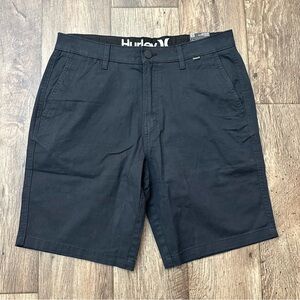 Hurley Walk Twill Cotton Shorts Men’s Size 32 Black